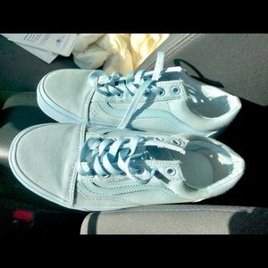 Powder Blue Vans Old School Style